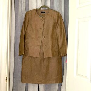 Talbots 14p linen dress